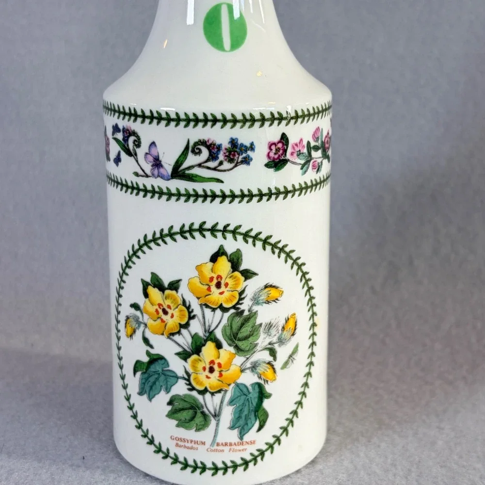 Vintage Portmeirion Botanic Garden Oil Vinegar Cruet Set 1991 England Floral